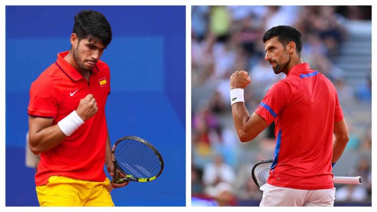 Novak Djokovic Carlos Alcaraz Olympic