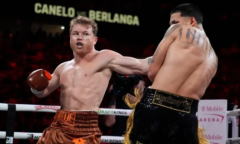 Canelo Alvarez Edgar Berlanga T-Mobile Arena