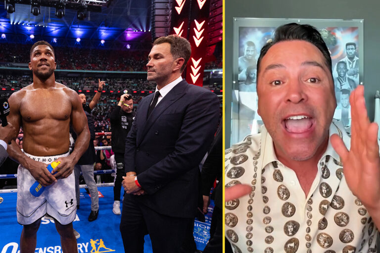 Oscar De La Hoya Anthony Joshua Eddie Hearn