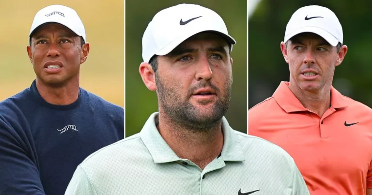 Rory McIlroy Scottie Scheffler Tiger Woods